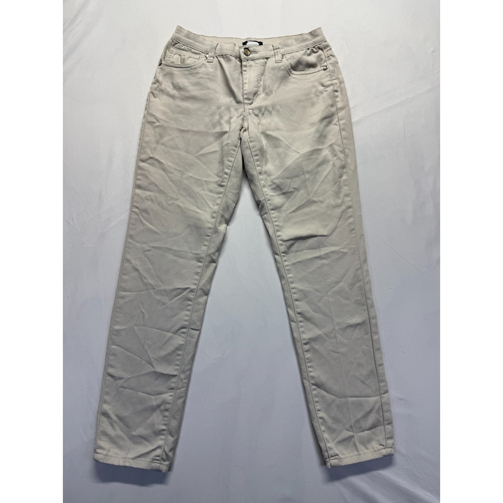 Venus Straight Jeans Womens 6 Beige Denim Stretch Mid Rise Everyday Wear Outdoor